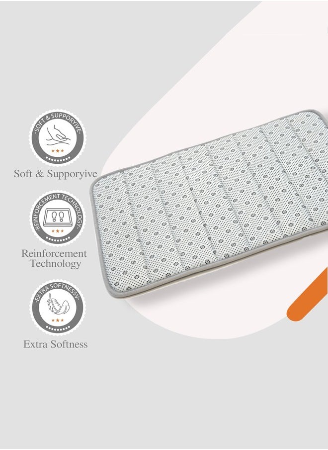 Home Care - Home Care Foam Bathroom Rug Mat Ultra Soft and Absorbent Bath Mat, Machine Wash Dry, Comfortable Bath Rug Carpet for Bathroom Floor, Tub and Shower, (Grey) - Image 1