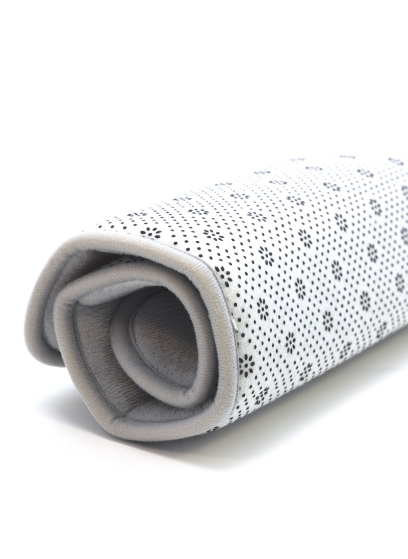 Home Care - Home Care Foam Bathroom Rug Mat Ultra Soft and Absorbent Bath Mat, Machine Wash Dry, Comfortable Bath Rug Carpet for Bathroom Floor, Tub and Shower, (Grey) - Image 1