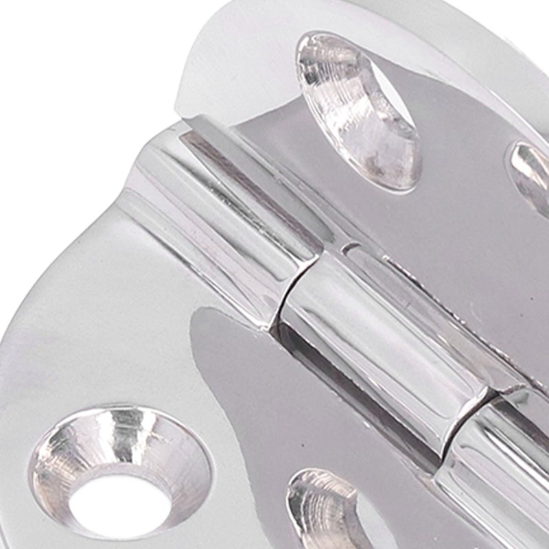 64mm Round Hinge 316 Stainless Steel Mirror Polished Hinges Hole Mounting for Marine Equipment - Image 5