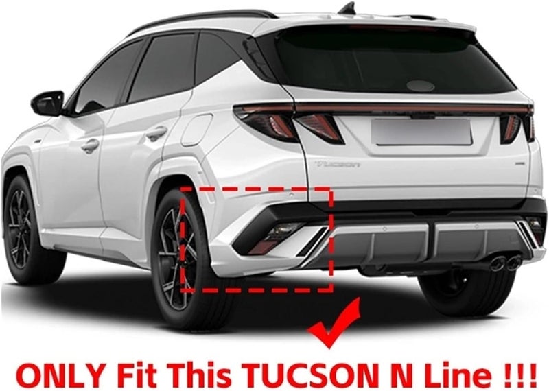 MudFlaps，Compatible With Hyundai TUCSON Hybrid N Line 2024 2025 Mudguards Mud Flaps Splash Guards Wheels Fender Car Accessories 4Pcs - Image 3