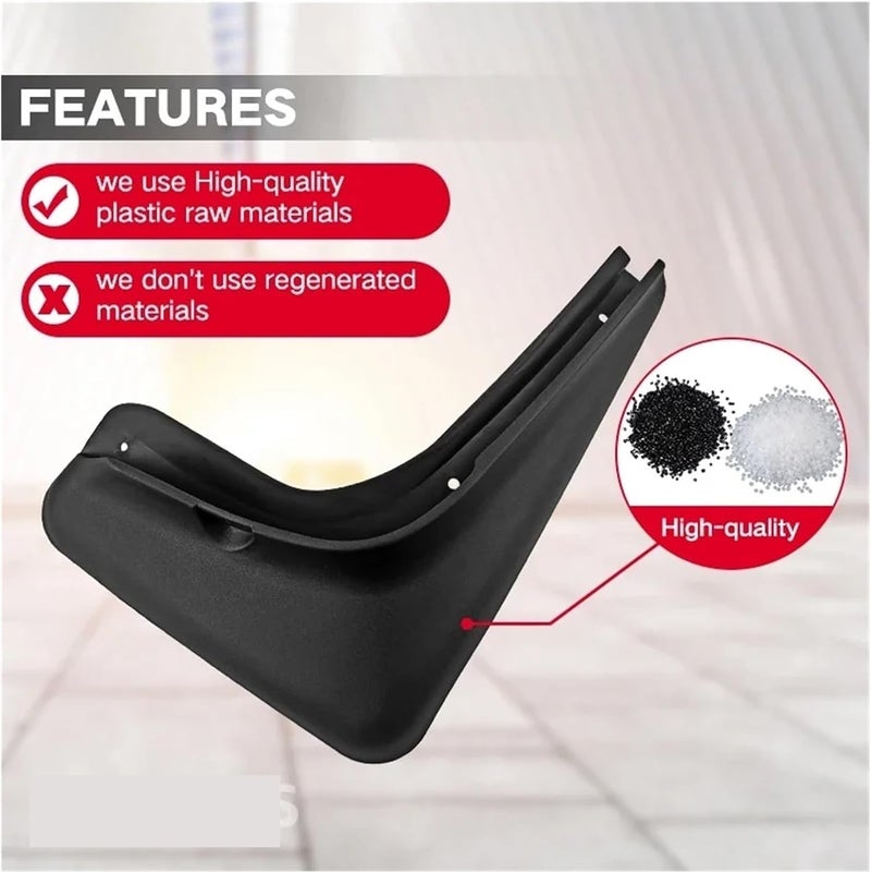 MudFlaps，Compatible With Hyundai TUCSON Hybrid N Line 2024 2025 Mudguards Mud Flaps Splash Guards Wheels Fender Car Accessories 4Pcs - Image 4
