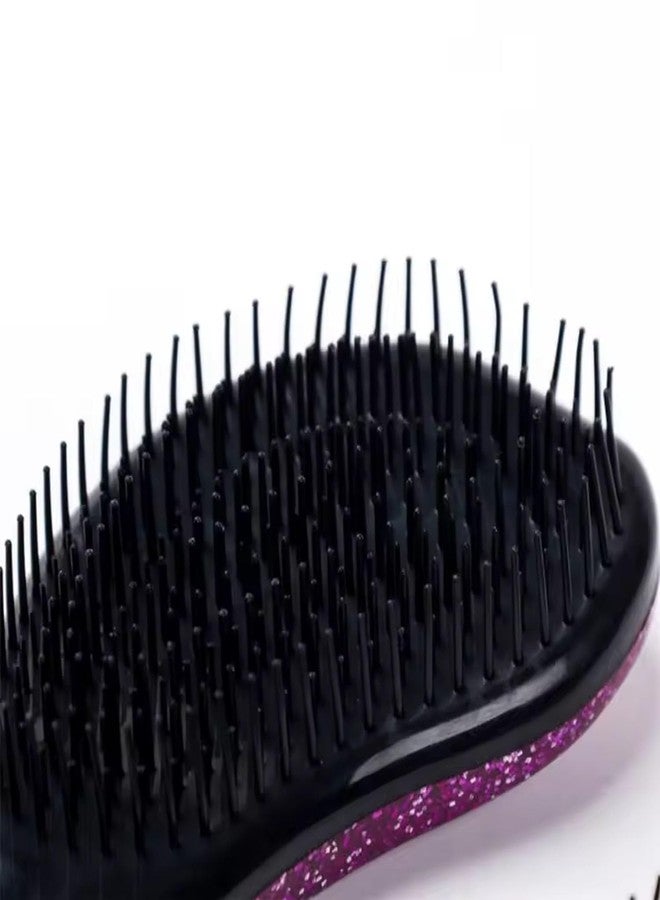 BlackLaoban Lovely Hair Comb For Blow Drying, Styling, Curling, Detangling With Shiny Glitter Comfortable Grip For Kids, Women & Men SB2 (Pink) - Image 4