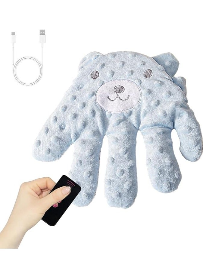 Baby Soothing Palm, Electric Hand Pillow, Baby Vibrating Soother, Sleeping Aid Palm, Cartoon Baby  Pattern, Baby Calming Device, Easy To Use, Portable Electric Baby Hand Pillow For Baby - Image 1