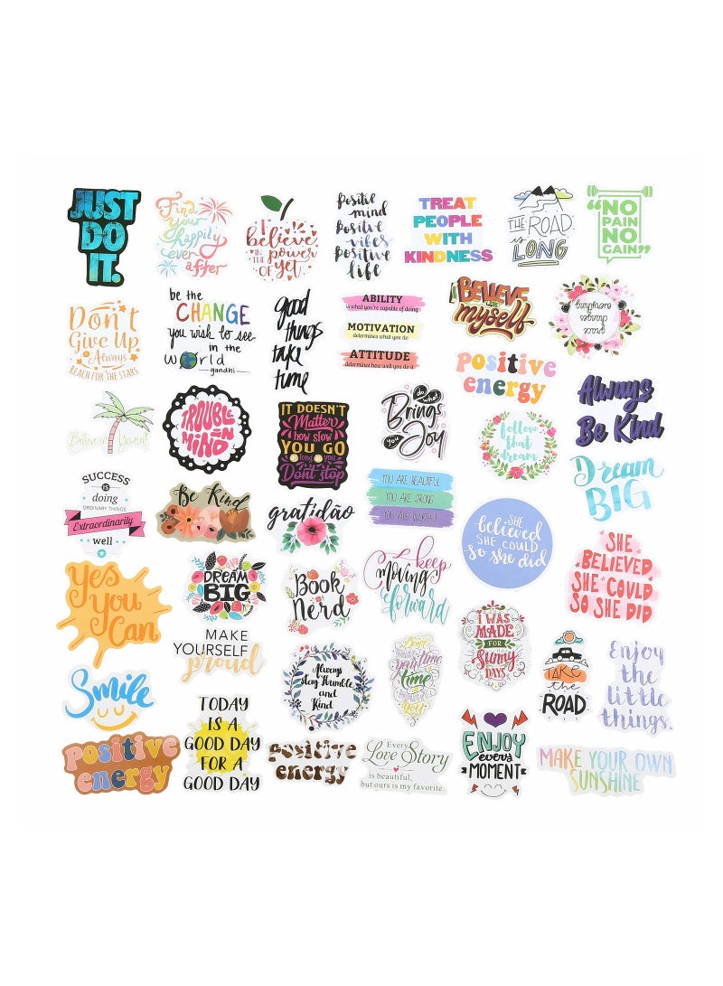 Excefore Quote Stickers, Positive Stickers 200Pcs Motivational Waterproof Vinyl Stickers for Water Bottle Hydroflasks Laptops Computers Phone for Women Adults Kids Students Teachers Employees - Image 4