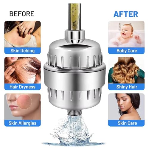 Prokart Pro Shower and Tap Filter for Hard Water with 15 Stage | Hard Water Softener for Bathroom | Strengthen Skin & Hair | Reduce Hair Fall & Skin Dryness | Hard Water Softner | (Pack of 1,chrome) - Image 3