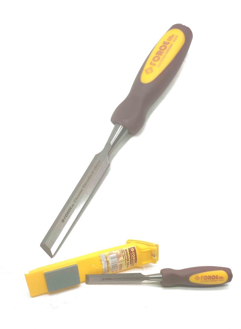 Force Wood Chisel Yellow Brown 18 mm - Image 3