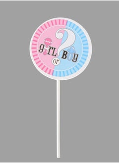 Beauenty Gender Reveal Cupcake Toppers 12pcs Perfect for decorating gender reveal parties, baby showers, or pregnancy announcements.  - Image 3