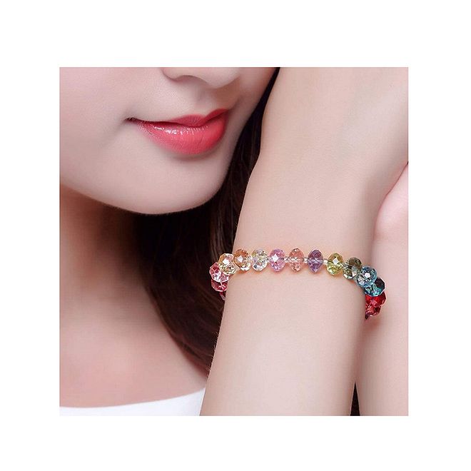 Essen Crystal Glass Beads Bracelet Making Kit for Kids - Sparkly 1368pc Jewelry Craft Set, 6yr+ - Image 3