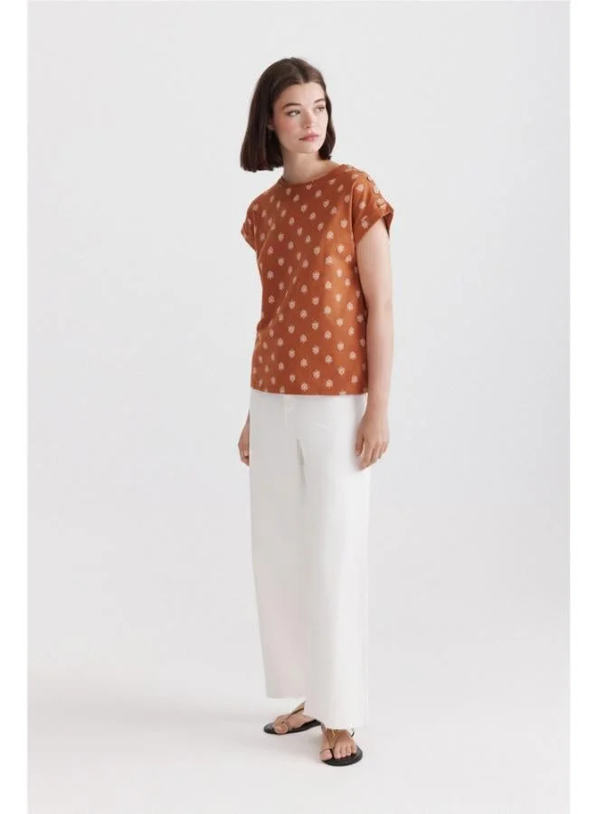 Springfield Printed T-shirt with buttons