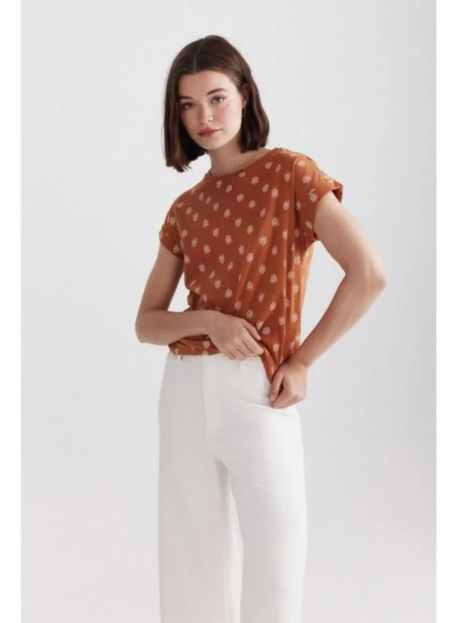 Springfield Printed T-shirt with buttons