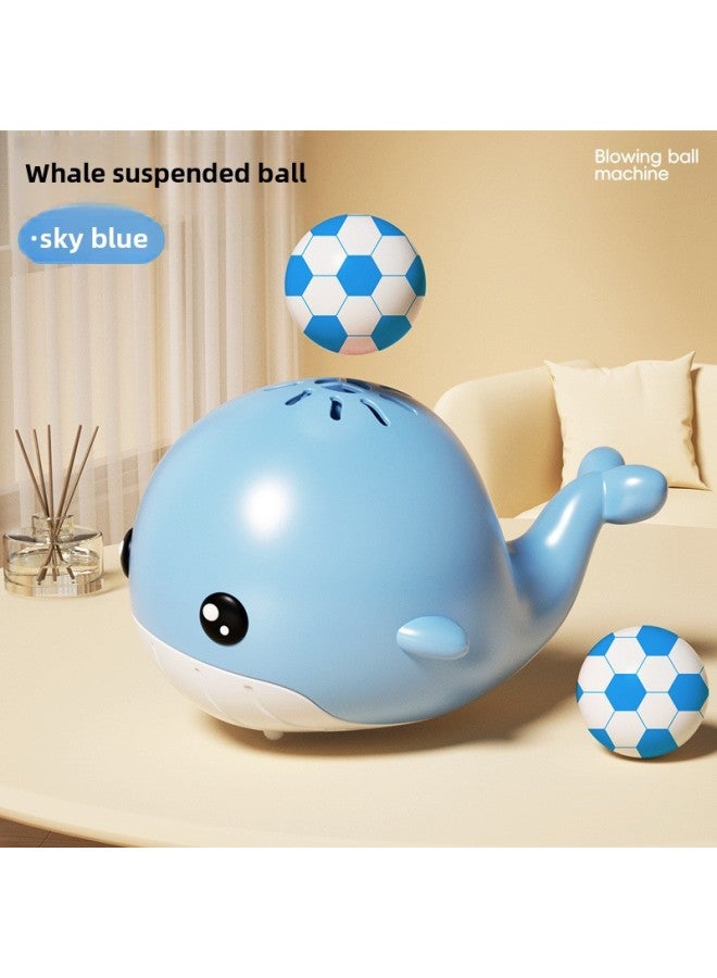 Whale Suspension Ball Baby Concentration Training Children Early Education Boys And Girls 0-1 Years Old 2 Baby Toys Wholesale-Specifications:Blue Whale Ball Blower + 6 Balls  Color Box - Image 1