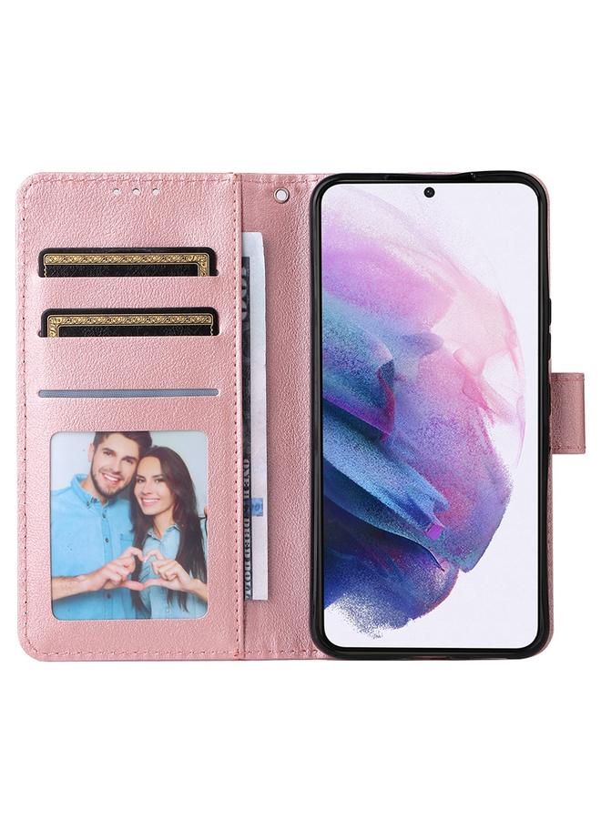 اس-توب جراب لهاتف Samsung Galaxy S22+ 5G، جراب جلدي متعدد الوظائف بثلاث فتحات للبطاقات - Image 4