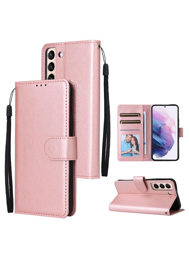 اس-توب جراب لهاتف Samsung Galaxy S22+ 5G، جراب جلدي متعدد الوظائف بثلاث فتحات للبطاقات - Image 1