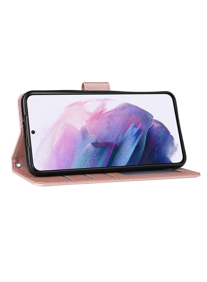 اس-توب جراب لهاتف Samsung Galaxy S22+ 5G، جراب جلدي متعدد الوظائف بثلاث فتحات للبطاقات - Image 5