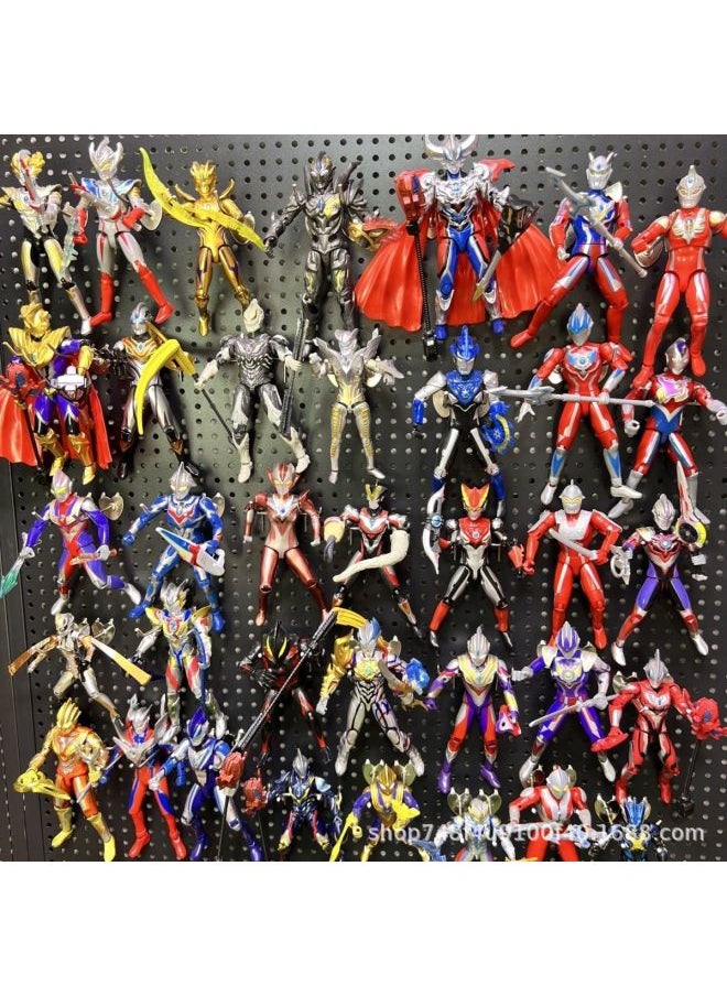 Generic - Ultraman Hand-made Spot Gold Cero Beria Geed Tiga Doll Model Stand Kidsren's Toys-Color:Torylia - Image 1