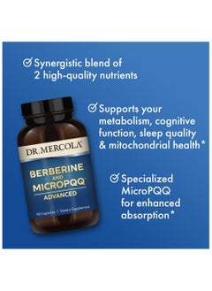 Dr. Mercola Berberine and micropqq advanced 90 capsules dietary supplement  - Image 4
