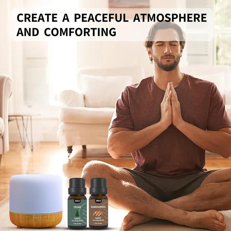 MISIJI Aromatherapy Essential Oil Set for Men, Aromatherapy Diffuser for Candle,6 * 10ml - Image 3