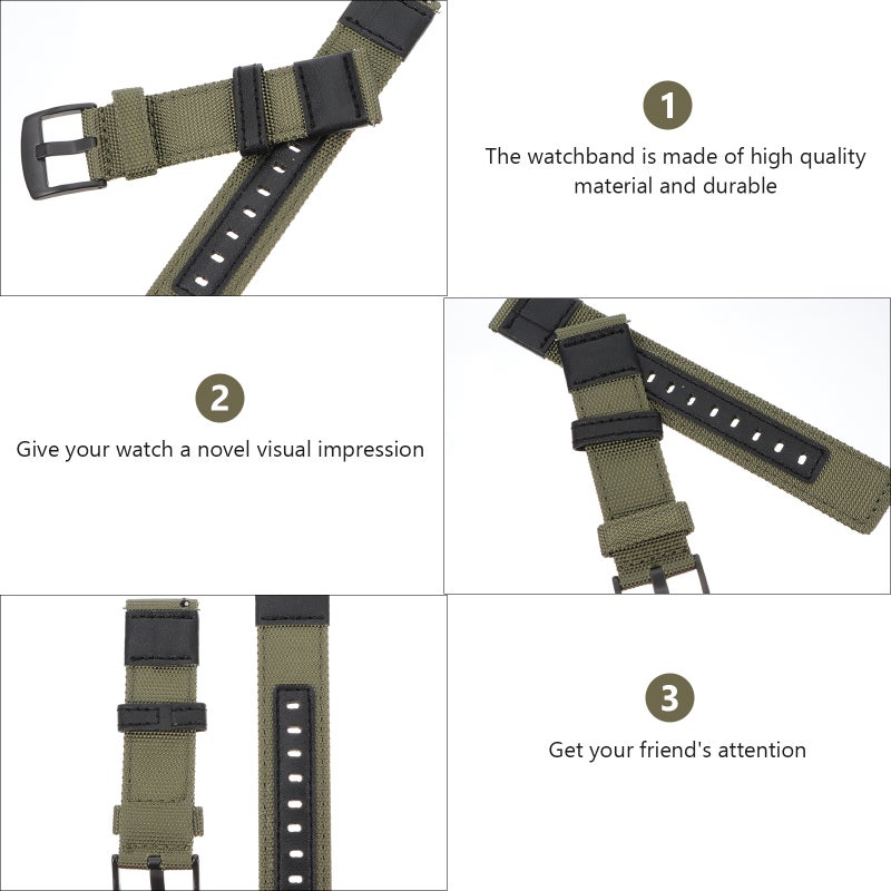 Nylon Watch Band for Sports, Quick Release Compatible with Gear S3 S2 Watches - Image 5