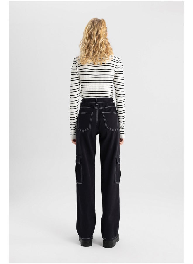 DeFacto - Woman Straight Fit Cargo Woven Trousers - Image 1