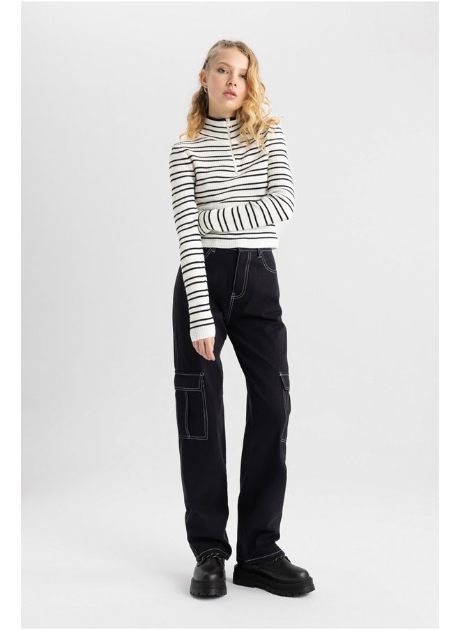 DeFacto - Woman Straight Fit Cargo Woven Trousers - Image 1