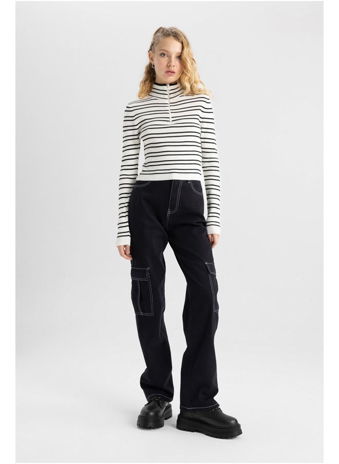 DeFacto - Woman Straight Fit Cargo Woven Trousers - Image 1