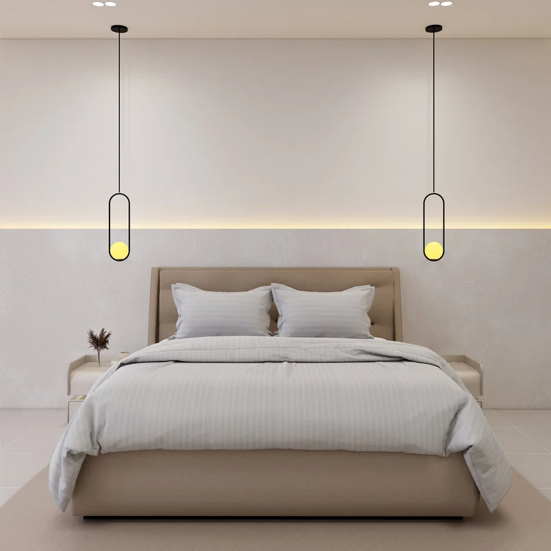 DWELL Luxurious 300 Thread Count Bamboo  Sateen Wide Stripe Duvet Cover Set - 3 Piece Collection