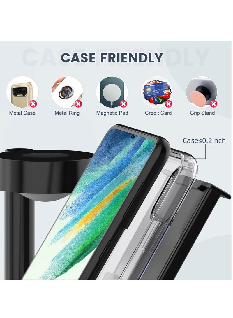 Captaintech Wireless Charger for Samsung Charging Station, 3 in 1 Android Phone Trio Multiple Devices Charger for Galaxy S22 Ultra/S21/Z Flip/Fold 4/Buds, Charger for Galaxy Watch 5 Pro/4/3(Samsung Watch Only) - Image 5
