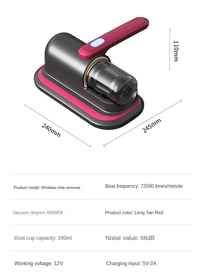 Haidue Bed Vacuum Cleaner Upgraded Cordless UV Vacuum Cleaner, Handheld deep Mattress Vacuum Cleaner, Effectively Cleans Bedding, Sofas, Carpets and Other Fabric Surfaces - Image 5