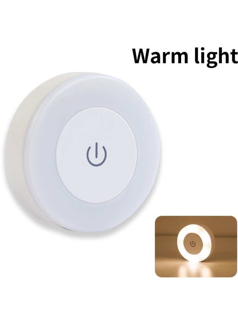 2PCS Adjustable LED Night Light, LED Bedside Lamp, 3 Color Modes (White, Warm, Cool), Touch-Controlled, Magnetic Wall Mount for Indoor Use (Kids Bedroom, Corridor, Kitchen, Bedroom, Shoe Cabinet), Rechargeable Lithium Battery, Indoor Lighting | Modern Wall Light | Adjustable Brightness, Night Light - Image 3