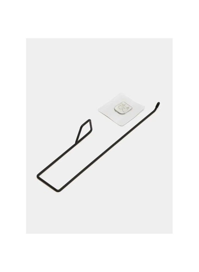 IRON Iron Paper Towel Holder Kitchen Bathroom No Drilling Stainless Steel Cabinet Lazy Storage Rack Wall Hanging Drain Rack - 2 Pack  - Image 1