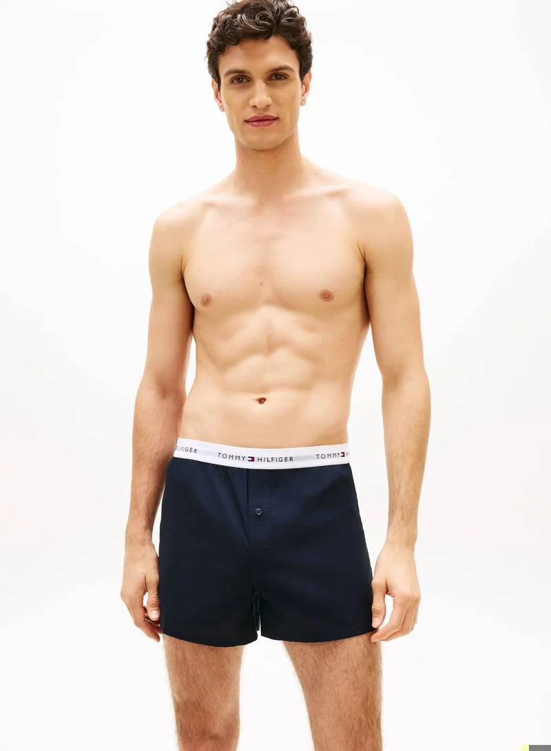 TOMMY HILFIGER 2-Pack Signature Logo Poplin Boxer Shorts