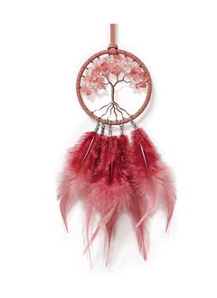 Excefore Dream Catcher, Car Rear View Mirror Pendant Car Charm with Crystal Beads Tree of Life  - Image 1