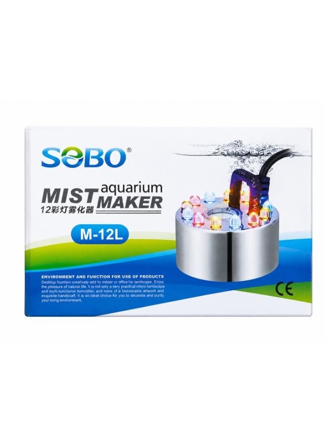 سوبو جهاز توليد الضباب لحوض السمك SOBO M-12L مزود بإضاءة LED - Image 1