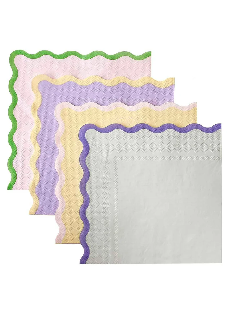 جينجر راي Pastel Wave Napkin - Paper