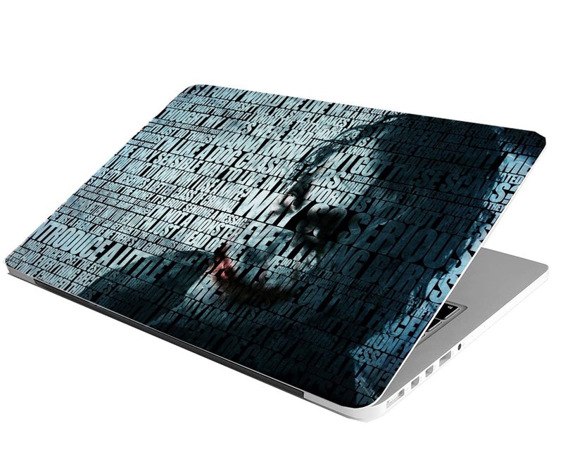 BAEYE Full Laptop Skin Stickers HD Quality Sticker for Laptops Upto 15.6" (Dustproof|Waterproof|Scratchproof|Reusable) - BE Joker TXT FL - Image 2