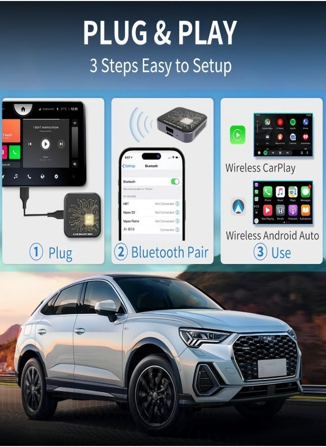 Generic - 2GB Wireless CarPlay Adapter An Innovative Solution to Update Your Car System with Android 10.0 Box Supports All Entertainment Apps - Image 1