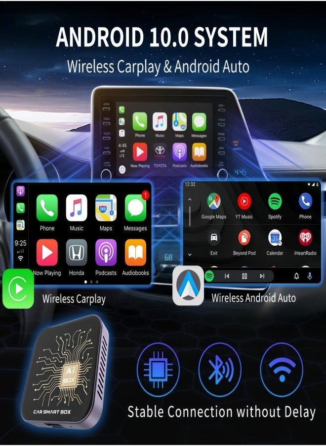 Generic - 2GB Wireless CarPlay Adapter An Innovative Solution to Update Your Car System with Android 10.0 Box Supports All Entertainment Apps - Image 1