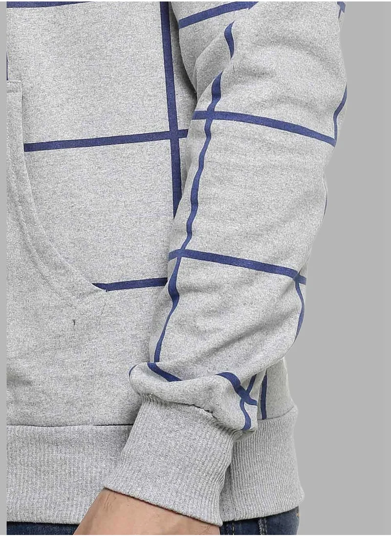 Campus Sutra Front Pocket Printed Hoodie