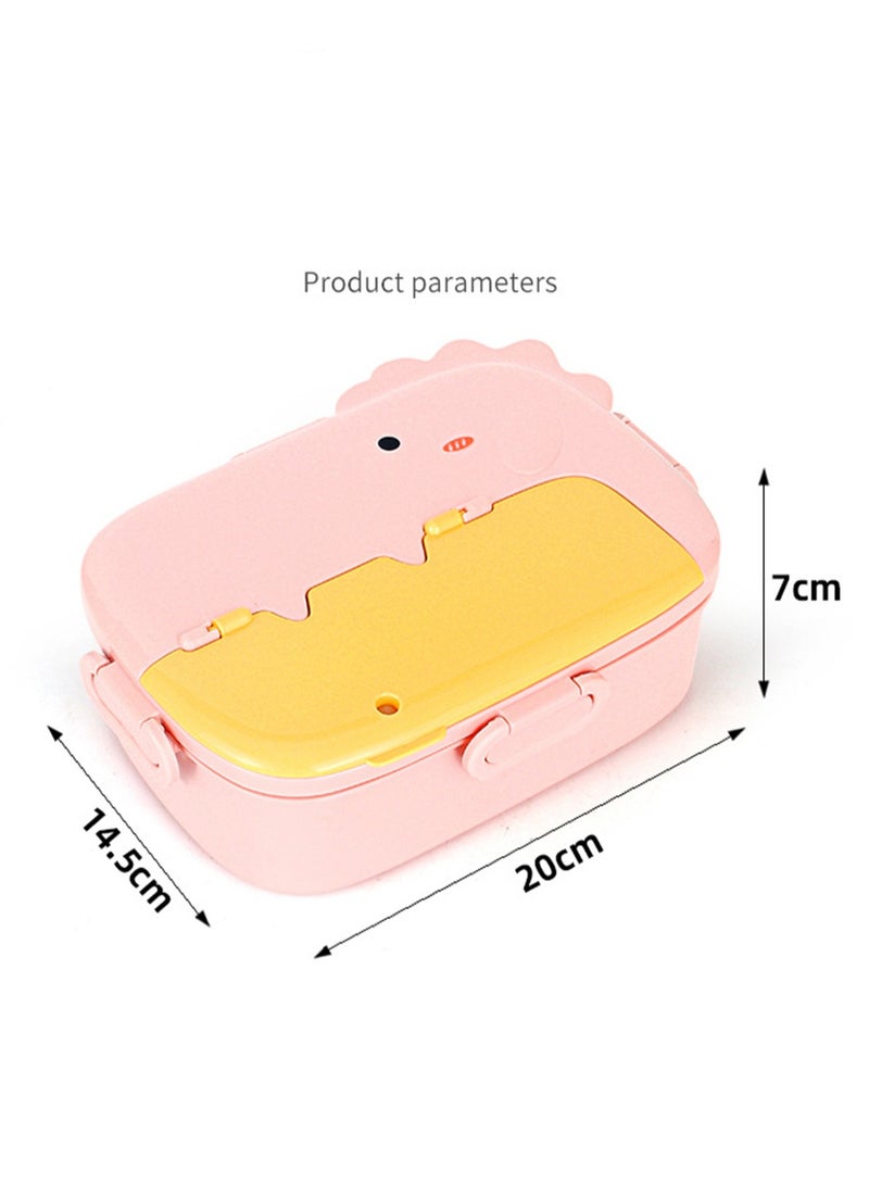 Cartoon Insulated Lunch Box, Student Canteen Lunch Box, Office Worker Microwaveable Lunch Box (Yellow) - Image 3