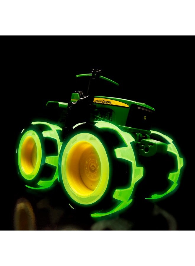 John Deere TOMY Monster Treads Lightning Wheels - John Deere Tractor - Motion Activated Light Up Monster Truck Toy - John Deere Tractor Toys with Monster Truck Tires - Ages 3 Years and Up - Image 2