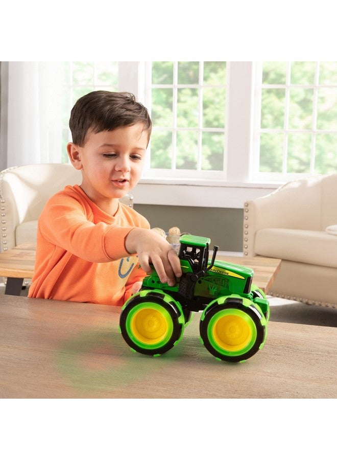 John Deere TOMY Monster Treads Lightning Wheels - John Deere Tractor - Motion Activated Light Up Monster Truck Toy - John Deere Tractor Toys with Monster Truck Tires - Ages 3 Years and Up - Image 4