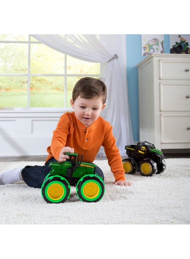 John Deere TOMY Monster Treads Lightning Wheels - John Deere Tractor - Motion Activated Light Up Monster Truck Toy - John Deere Tractor Toys with Monster Truck Tires - Ages 3 Years and Up - Image 5