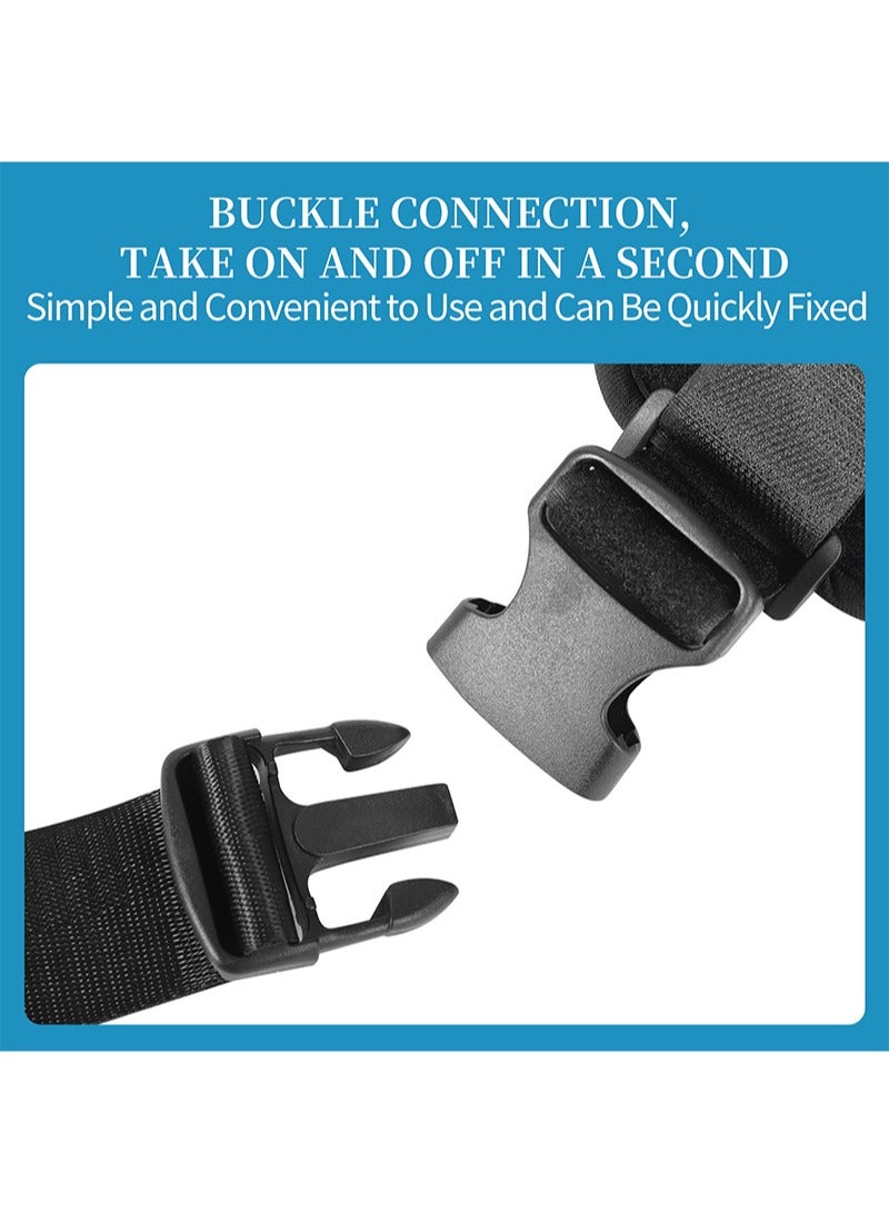 ايكانبو حزام تقييد المعصم، أدوات تقييد طبية للمرضى مع مشبك سريع الفك، حاملات أطراف السرير، أحزمة تقييد طبية لسرير المستشفى، أحزمة للمعصم، حامل الأطراف، أربطة حركة محدودة لليد أو الذراع (قطعتان) - Image 2