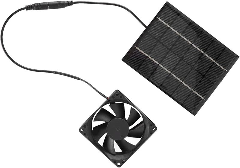 مجموعة مروحة العادم الشمسية 12 فولت 10 واط لتهوية البيوت المحمية وحظائر الدجاج - Image 1