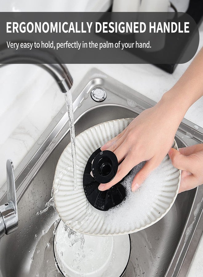 BEAUTAIL Silicone Sponge 3 Pack, BEAUTAIL Non-Scratch Scrub Sponges, for Washing Dishes and Cleaning Kitchen, Long Lasting and Reusable Dishwashing Scrubber, Suction Up Hang Designed, Black+Olive Green+Gray - Image 2