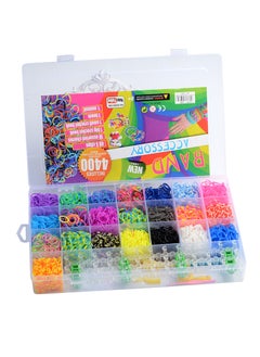 28-Slot Rainbow Loom Bands DIY Craft Kit About 4400-650g 28-grid rubber bands