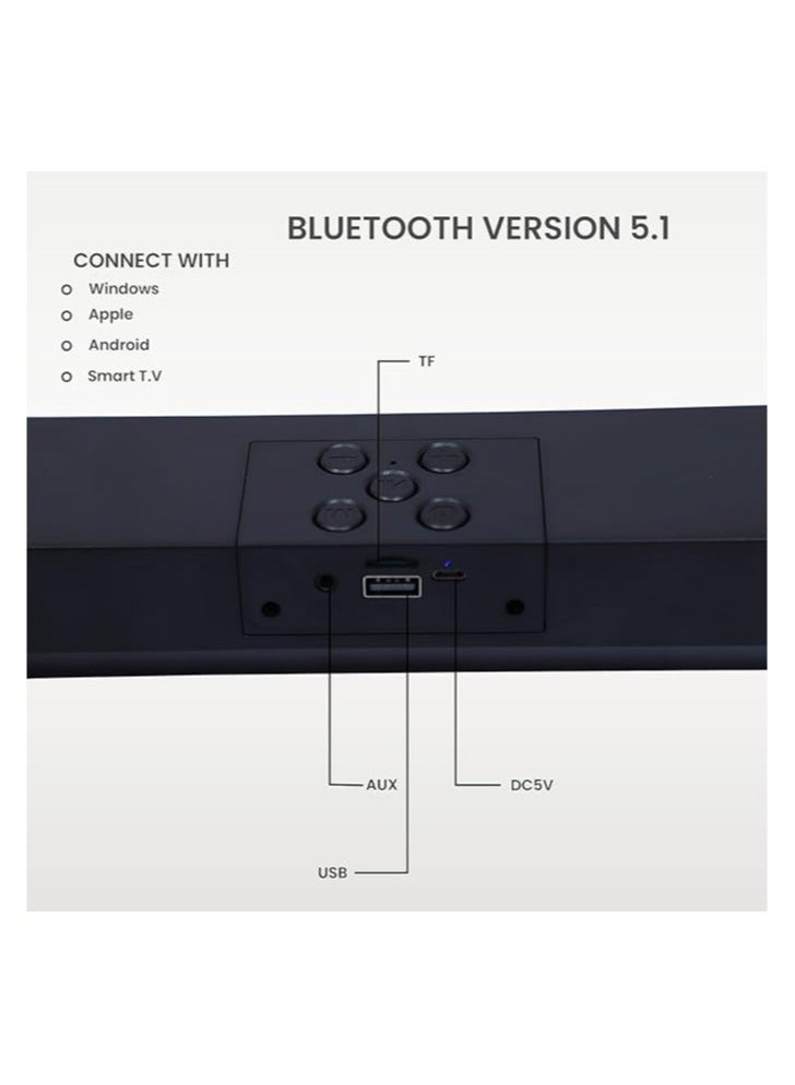 Xtouch Wireless Bluetooth Speaker Soundbar With Battery Upto 4 Hrs Playtime USB Port SD Card Supported Tower Bluetooth Speaker - Image 3