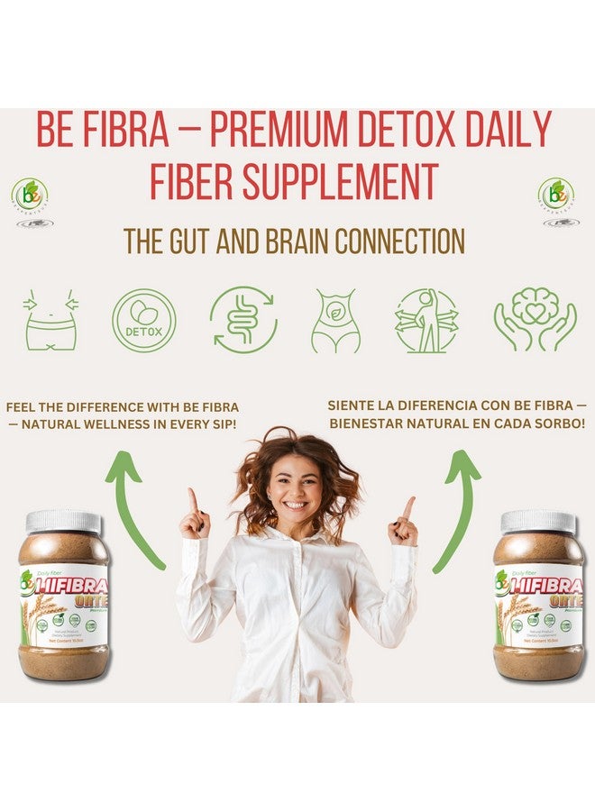 B-Experts BE Fibra - Premium Daily Detox Fiber Supplement-10.5 oz Simi-Style Blend with Wheat Bran, Algas, Maguey & More Antioxidants & Vitamins A, B12, C & D - Supports Digestive Wellness, Includes Drink Mixer  - Image 2