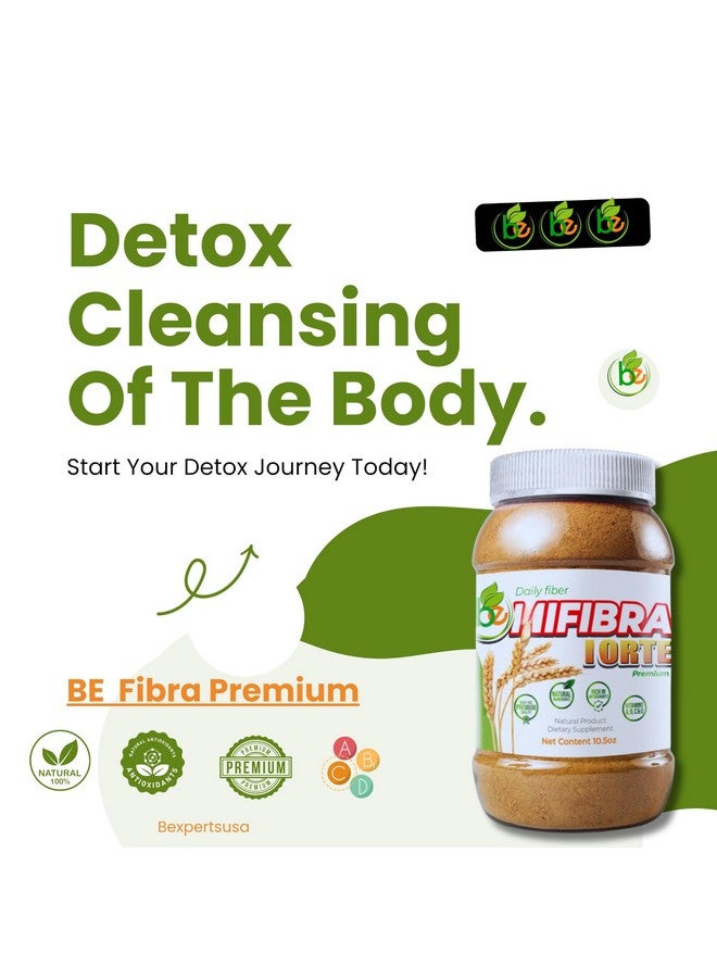 B-Experts BE Fibra - Premium Daily Detox Fiber Supplement-10.5 oz Simi-Style Blend with Wheat Bran, Algas, Maguey & More Antioxidants & Vitamins A, B12, C & D - Supports Digestive Wellness, Includes Drink Mixer  - Image 5