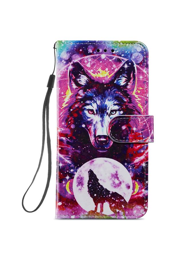 Zaboon Case For iPhone 12 mini Painted Pattern Horizontal Flip Leather Case with Holder & Card Slots & Photo Frame - Image 2